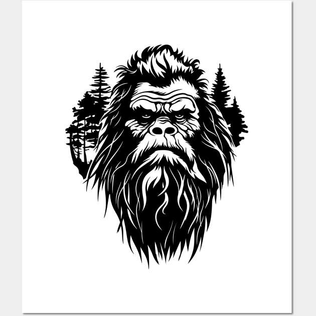 Bigfoot Wall Art by mobiiart